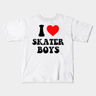 I Heart Skater Boys Kids T-Shirt